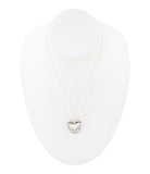 Sterling Silver Engraved Heart Pendant Neckalce