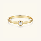 Gold Filled Bezel Stone Ring