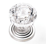 Laurey 82059 1 in. Knob Acrylic Satin Pewter Base