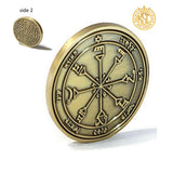 Fourth Pentacle of the Sun Coin - 72 Names of God