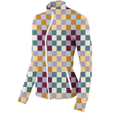 Golf Multi Checker Women's Full Zip - Final Sale