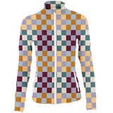 Golf Multi Checker Women's Full Zip - Final Sale