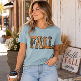 Cowboy Boots And Fall Adult Graphic Tee