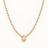 Teardrop Diamond Necklace