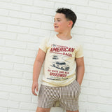THE ALL AMERICAN RACES TEE - CREAM