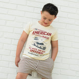 THE ALL AMERICAN RACES TEE - CREAM
