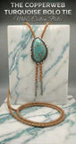 THE COPPERWEB TURQUOISE BOLO TIE