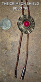 THE CRIMSON SHIELD BOLO TIE ~ COMMAND ATTENTION