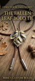 THE FALLEN LEAF BOLO TIE ~ THE ESSENCE OF AUTUMN