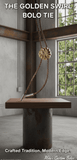 THE GOLDEN SWIRL BOLO TIE ~ CRAFTED TRADITION-MODERN EDGE