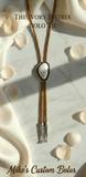 THE IVORY MATRIX BOLO TIE ~ MIKE'S CUSTOM BOLOS