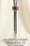 THE PAINTED DESERT CROSS BOLO TIE