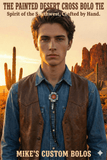 THE PAINTED DESERT CROSS BOLO TIE