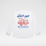 THE PEACE TRIP LONG SLEEVE TEE - WHITE
