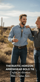 THE RUSTIC HORIZON ARROWHEAD BOLO TIE