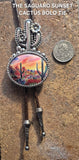 THE SAGUARO SUNSET CACTUS BOLO TIE
