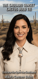 THE SAGUARO SUNSET CACTUS BOLO TIE