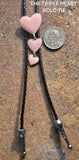 THE TRIPLE HEART BOLO TIE ~ WEAR YOUR HEARTS AROUND YOUR NECK