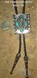 THE TURQUOISE FAITH BOLO TIE ~ THE SPIRIT OF THE WEST