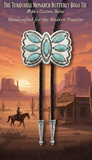 THE TURQUOISE MONARCH BUTTERFLY BOLO TIE