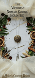 THE VICTORIAN NOMAD SCROLL BOLO TIE