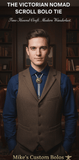 THE VICTORIAN NOMAD SCROLL BOLO TIE