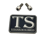 Titanium E-Moto Headlight Mount Bolts