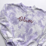 Personalized Tie-Dye Kids Sweatshirt With Name