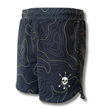 MEN'S | HYBRID SHORT : MIDNIGHT TOPO
