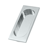 Deltana FP4134U26 4 x 1.62 x 0.37 in. Large Flush Pull Bright Chrome Solid