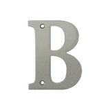 Deltana RL4B15 4 in. Residential Letter B Satin Nickel Solid
