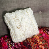 Triple Cable Pillow Knit Pattern
