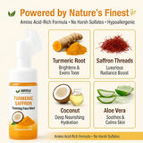 AMVital Turmeric Saffron Foaming Face Wash with Cleansing Brush