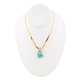 Turquoise Baron Snake Chain Pendant Necklace