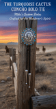 TURQUOISE CACTUS CONCHO BOLO TIE