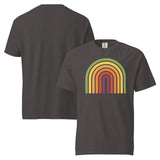 Retro Rainbow Garment Dyed Heavyweight Cotton T-Shirt