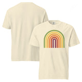 Retro Rainbow Garment Dyed Heavyweight Cotton T-Shirt