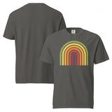 Retro Rainbow Garment Dyed Heavyweight Cotton T-Shirt