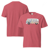 Psychedelic VW Bus Garment Dyed Heavyweight Cotton T-Shirt