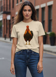Organic Rising Sun Rooster T-Shirt