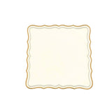 SHIMMER IVORY GOLD SILVER FABRIC PLACEMAT