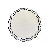 SCARLET WHITE & NAVY BLUE FAUX LEATHER PLACEMAT (Set Of 4)