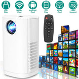 WiFi 1080P Projector Phone Projector Home Movie Projector Compatible with IOS Android iPads U Disk