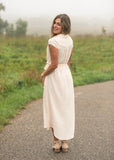 Willow Blush Pink Cotton Gauze Midi Dress
