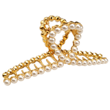 Winding Pearls Metal Claw Clip