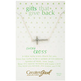 Wish You Well Cross Sterling Necklace