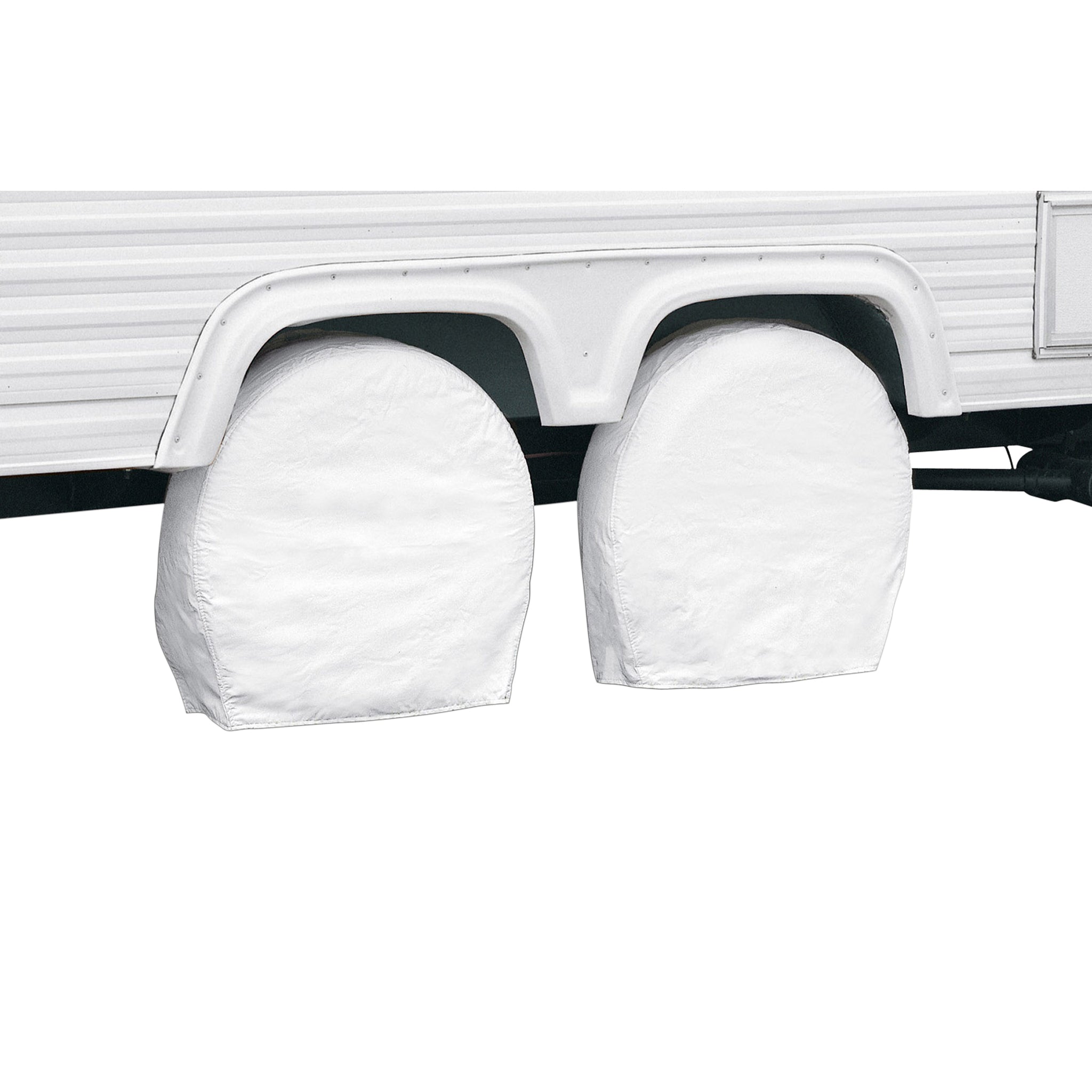 Classic Accessories 76270 Rv Wheel Cover, Pair, White, 40,, - 42,, Wheel Diameter