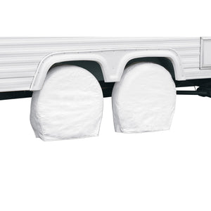 Classic Accessories 76270 Rv Wheel Cover, Pair, White, 40,, - 42,, Wheel Diameter
