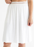 Women's White Half Slip