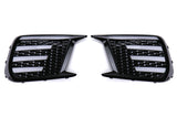 OLM Clear Tri-Bar Fog Light Bezel - 2018-2021 Subaru STI / 2018 WRX
